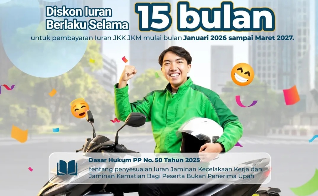 Pemerintah Beri Diskon 50 Persen untuk Iuran Jaminan Kecelakaan Kerja dan Jaminan Kematian Tahun 2026, Ini Dia Penerimanya