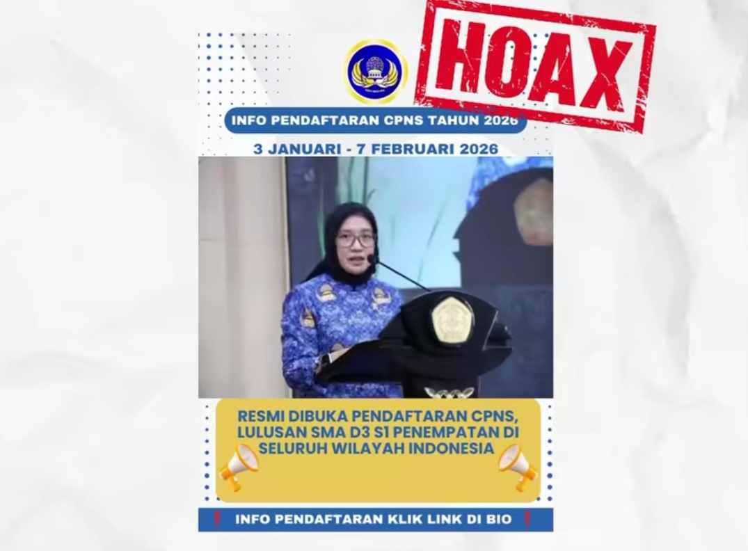 WASPADA! Pengumuman Pembukaan CPNS 2026 oleh Menteri PANRB Dipastikan Hoax, Cek Faktanya di Sini