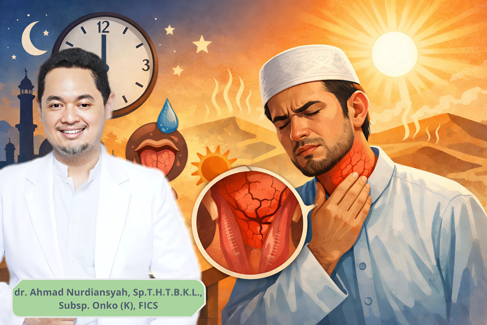 Puasa Bikin Tenggorokan Kering dan Mimisan? Dokter THT RSUD Dr. Moewardi Ungkap Fakta Medisnya