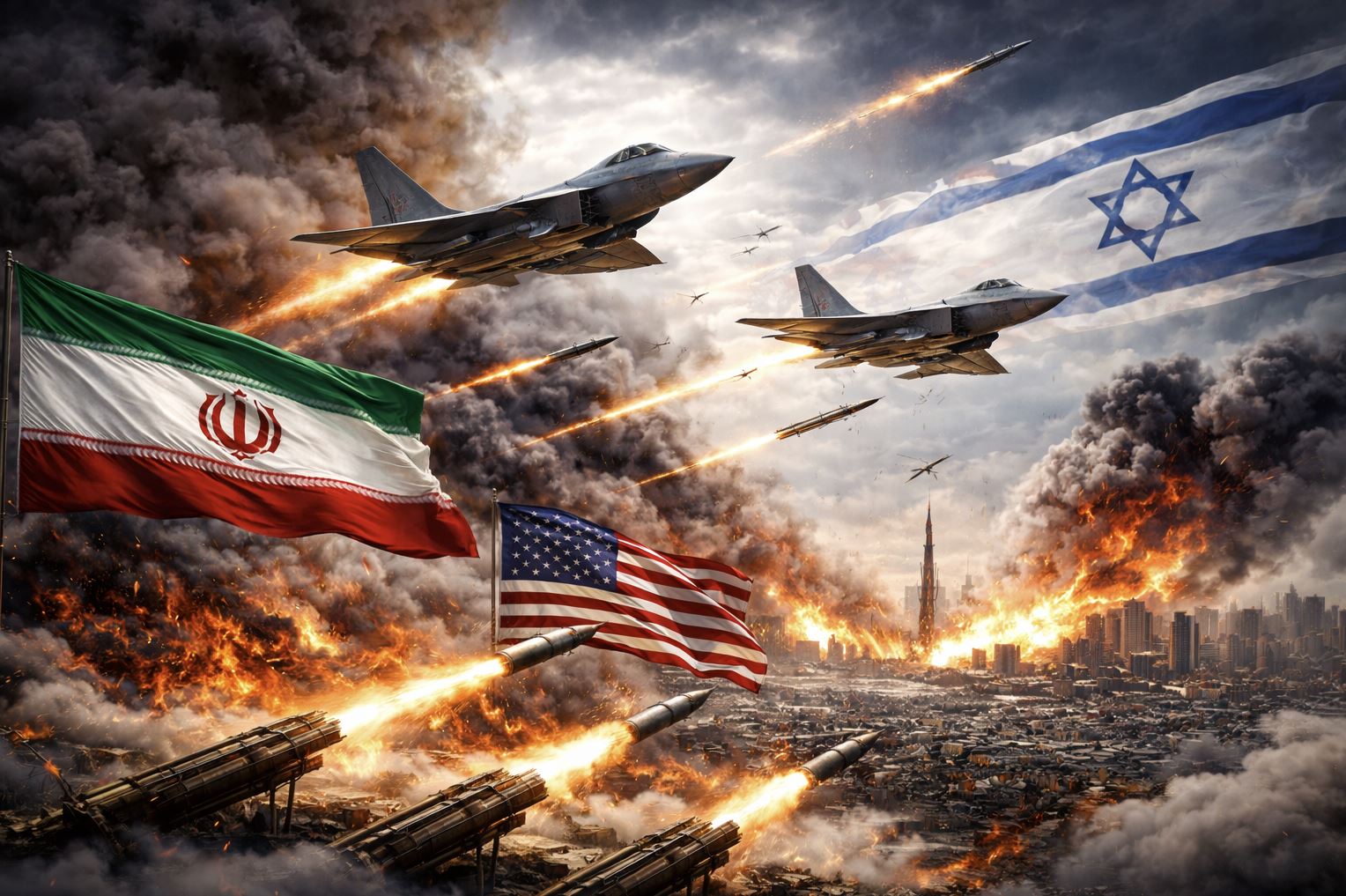 AS dan Israel Gempur Iran, Perang Terbuka Pecah hingga Serangan Balasan Teheran ke Bahrain