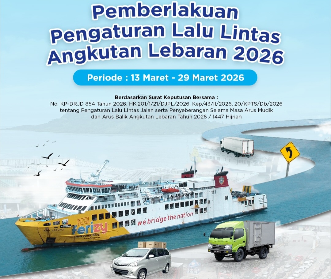 Info Bagi Pemudik Antar Pulau, ASDP Berlakukan Penyesuaian Jadwal Kapal Ferry Periode Lebaran 2026, Ini Rinciannya