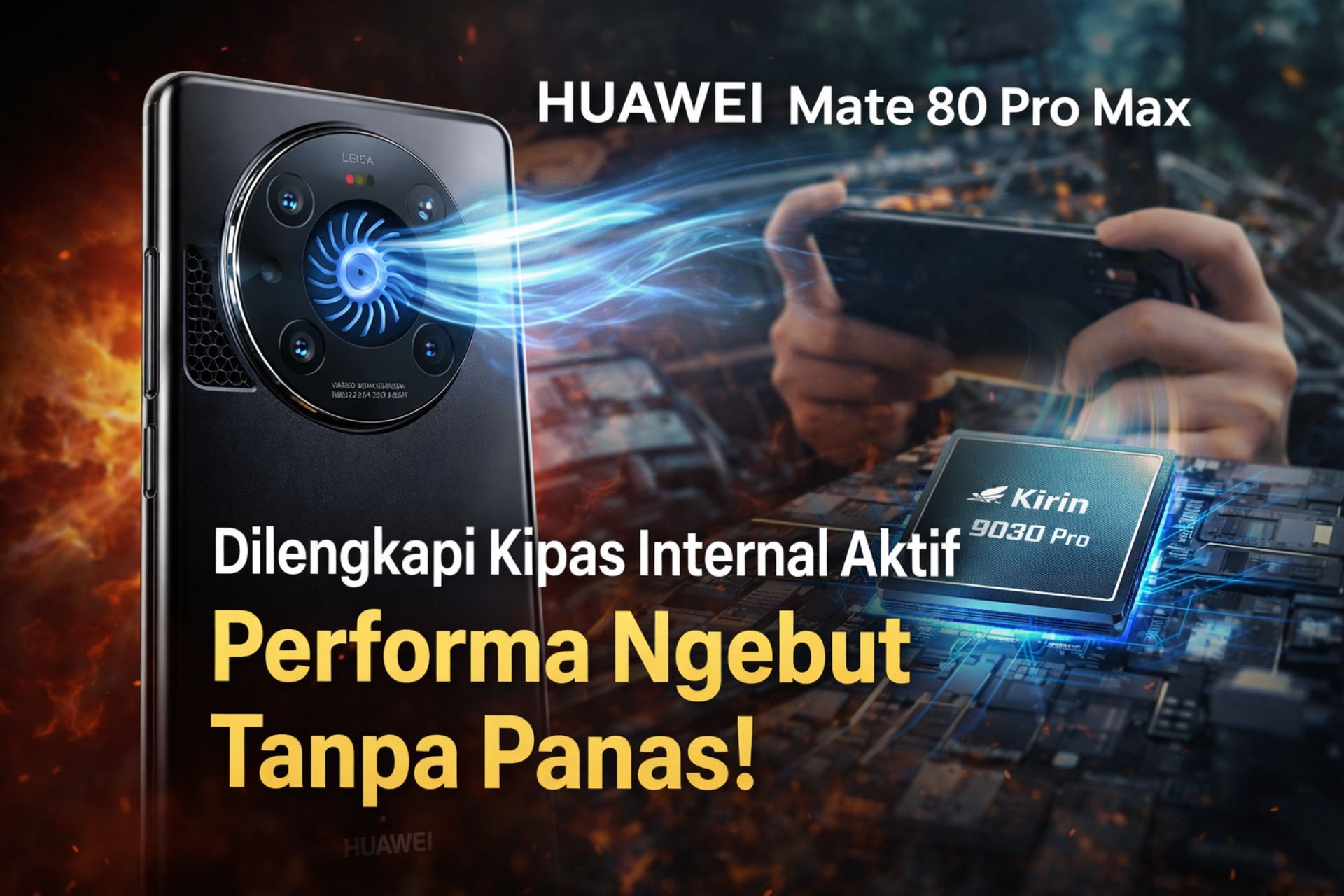 Huawei Rilis HP dengan Kipas Pendingin, Performa Ngebut Tanpa Panas