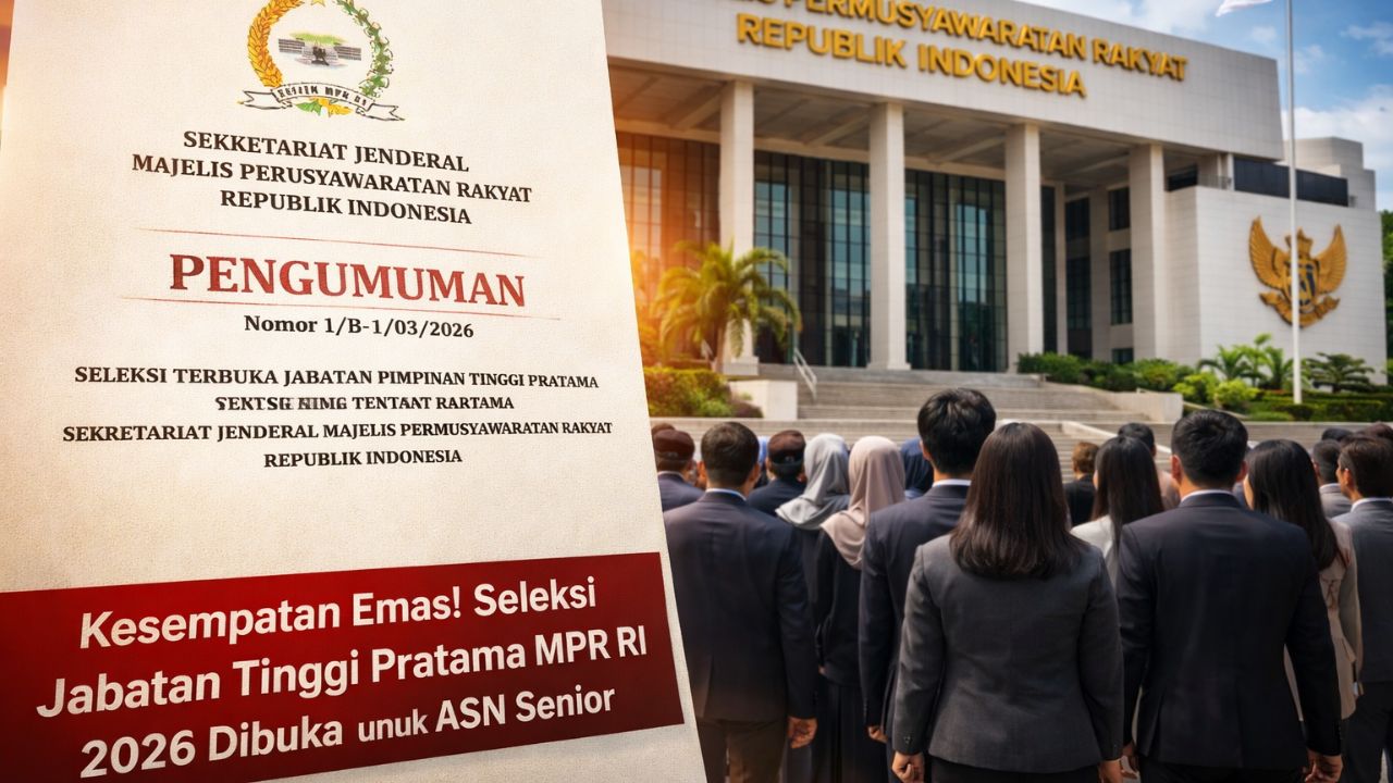 Peluang Emas ASN, Seleksi JPT MPR RI 2026 Jadi Pintu Masuk Level Elite Birokrasi