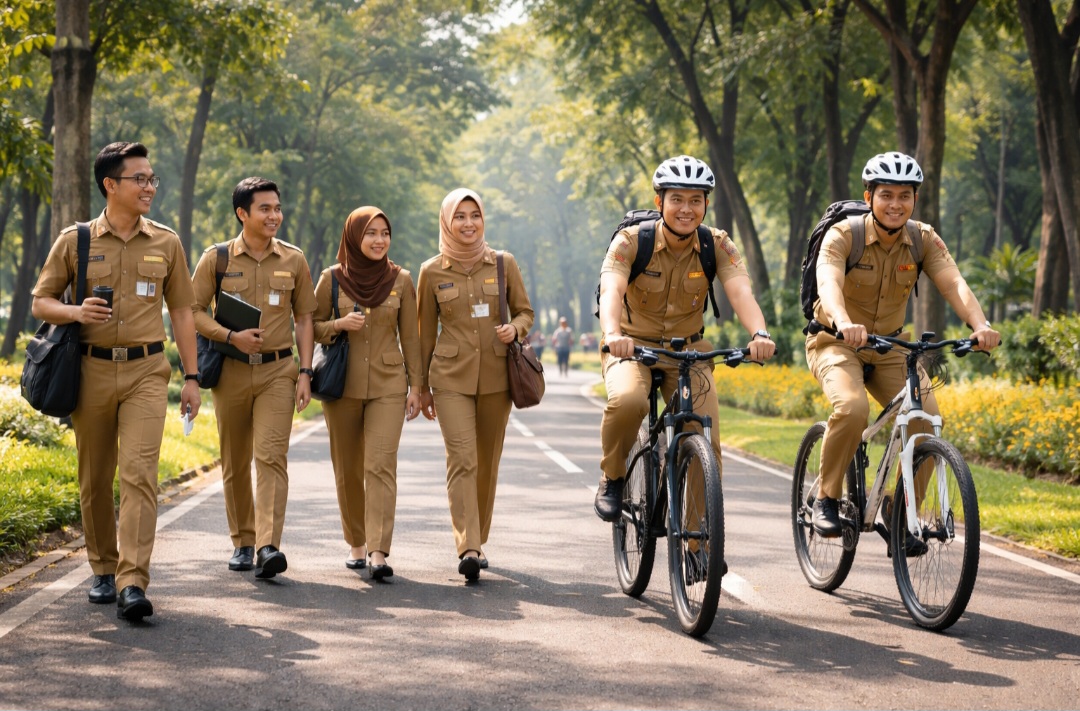 Efisiensi Energi, ASN Pemprov Jateng Diimbau Jalan Kaki dan Naik Sepeda ke Kantor, Ini Surat Edaran Resminya