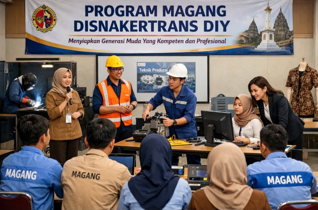 Warga Jogja Wajib Simak! Disnakertrans DIY Buka Pemagangan Dalam Negeri 2026, Ada Uang Transport 1,2 Juta, Ini Syaratnya
