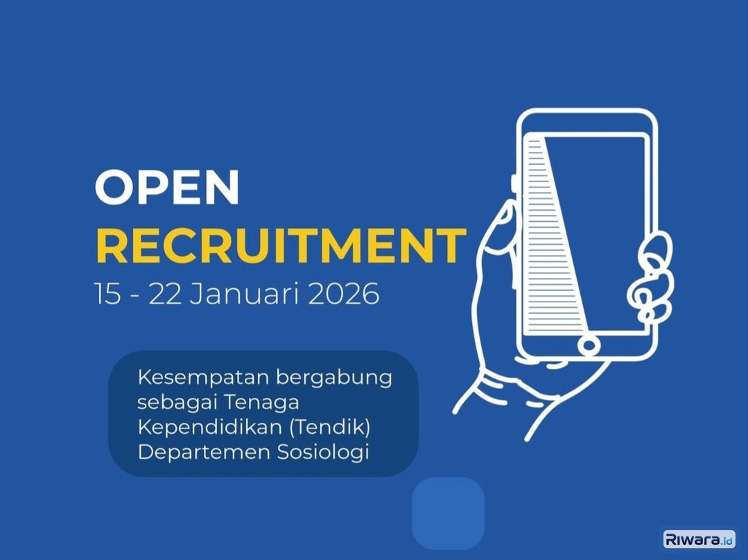 Departemen Sosiologi FISIPOL UGM Buka Rekrutmen Tenaga Kependidikan