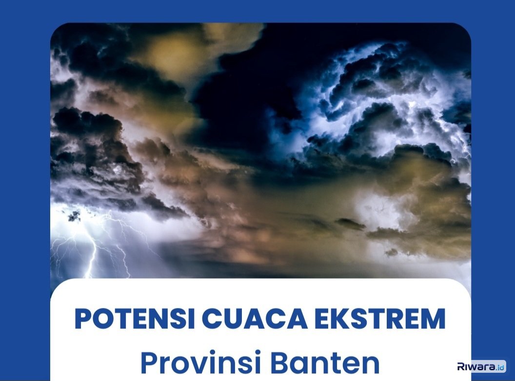BMKG Merilis Potensi Cuaca Ekstrem di Wilayah Provinsi Banten
