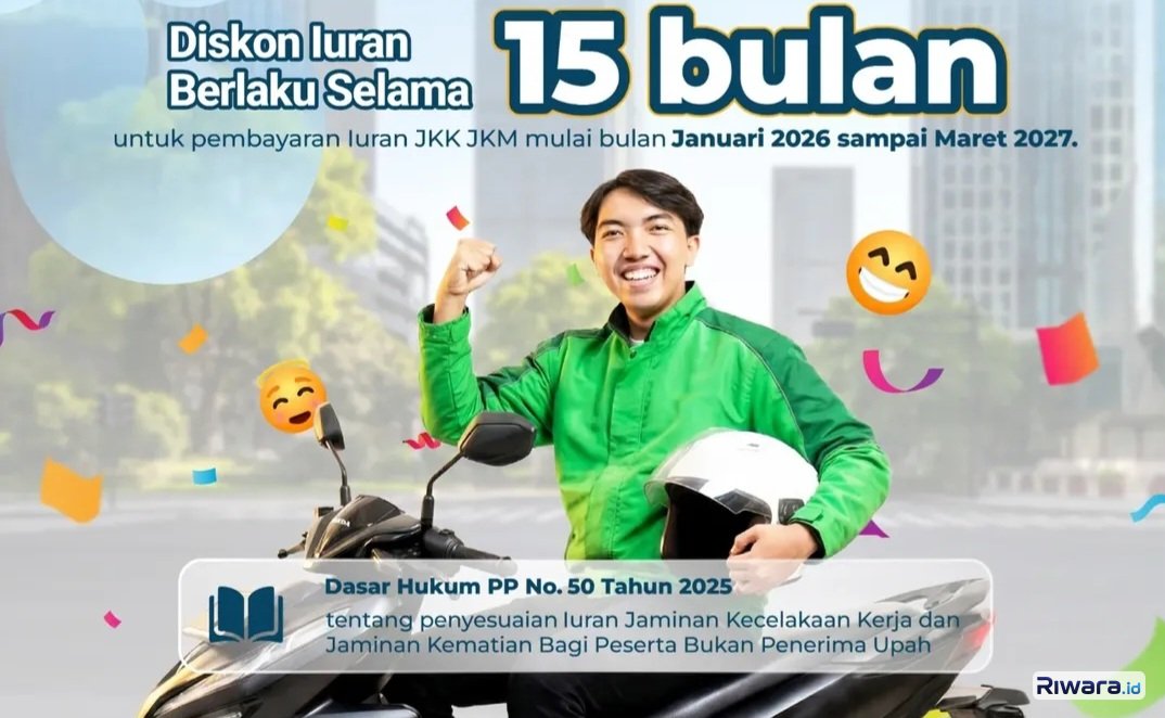 Pemerintah Berikan Diskon Iuran JKK dan JKM