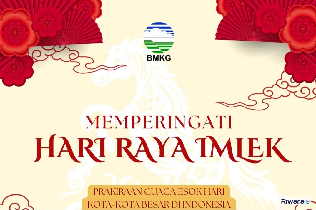 BMKG Merilis Potensi Curah Hujan di Wilayah Indonesia Saat Peringatan Hari Raya Imlek Pada 17 Februari 2026