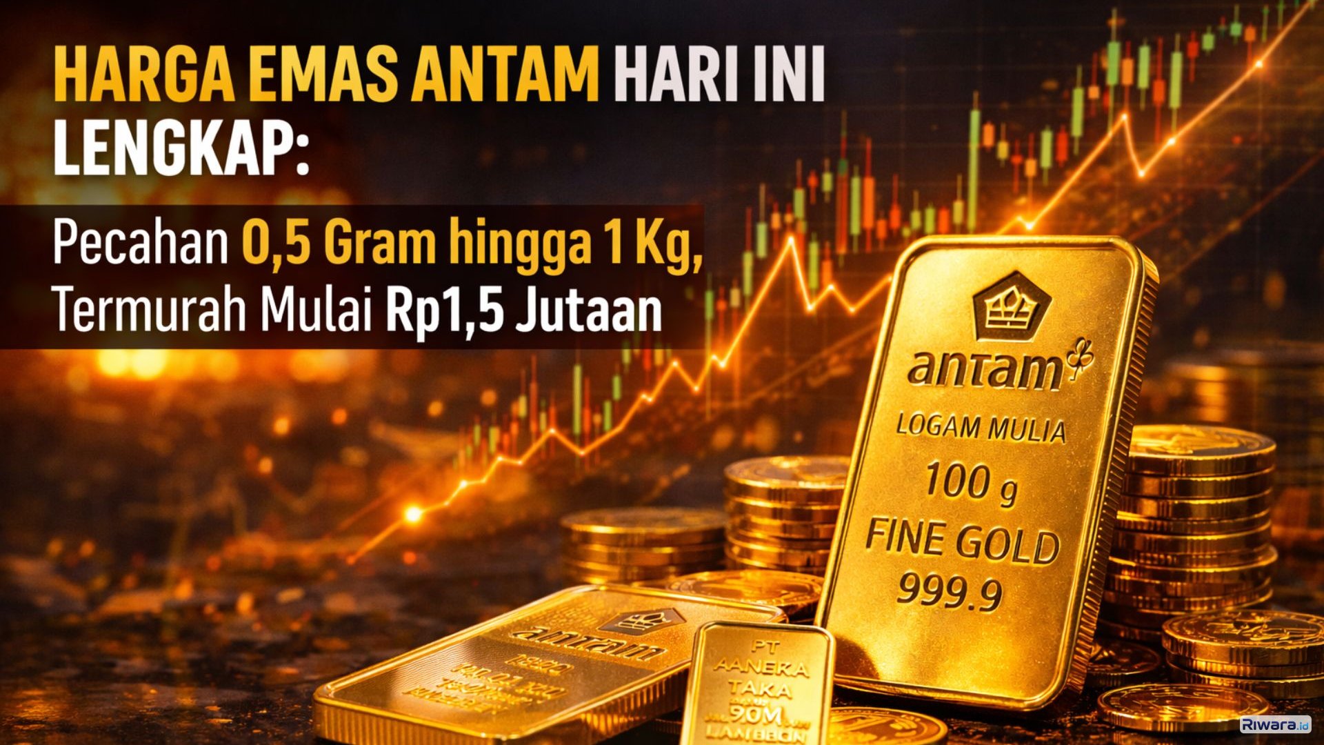 Harga Emas Antam Hari Ini 11 Maret 2026 Lengkap: Pecahan 0,5 Gram hingga 1 Kg, Termurah Mulai Rp1,5 Jutaan