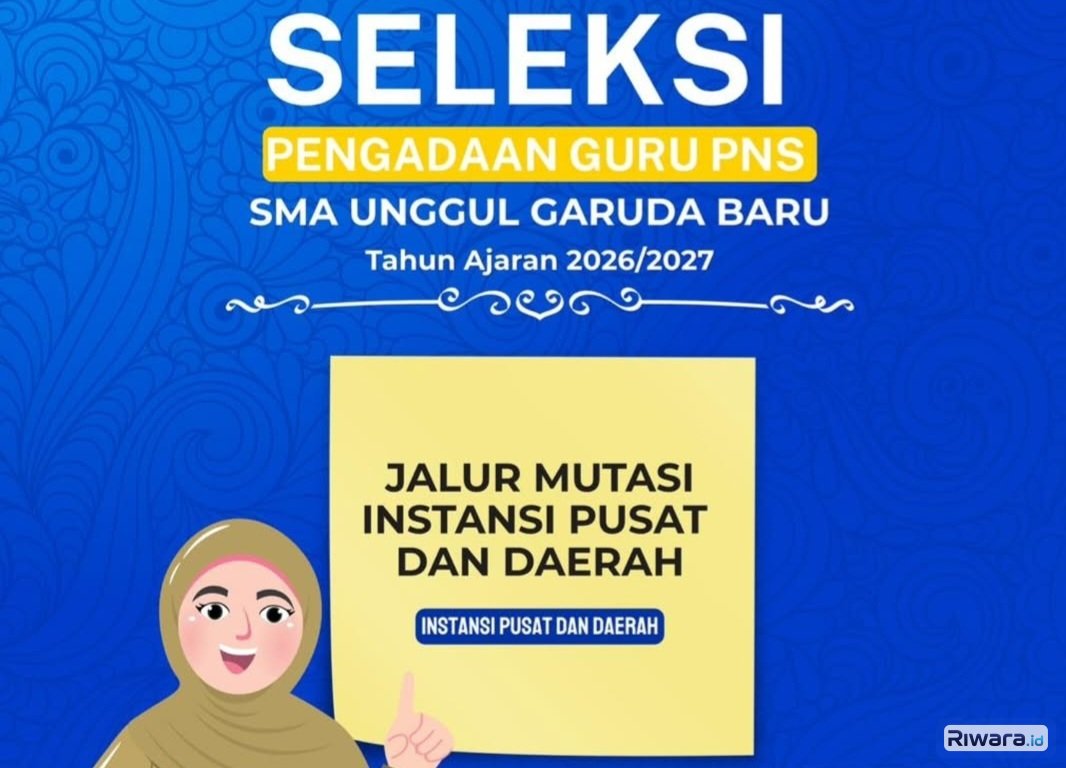 Pendaftaran Seleksi Guru SMA Unggul Garuda Baru Jalur Mutasi PNS