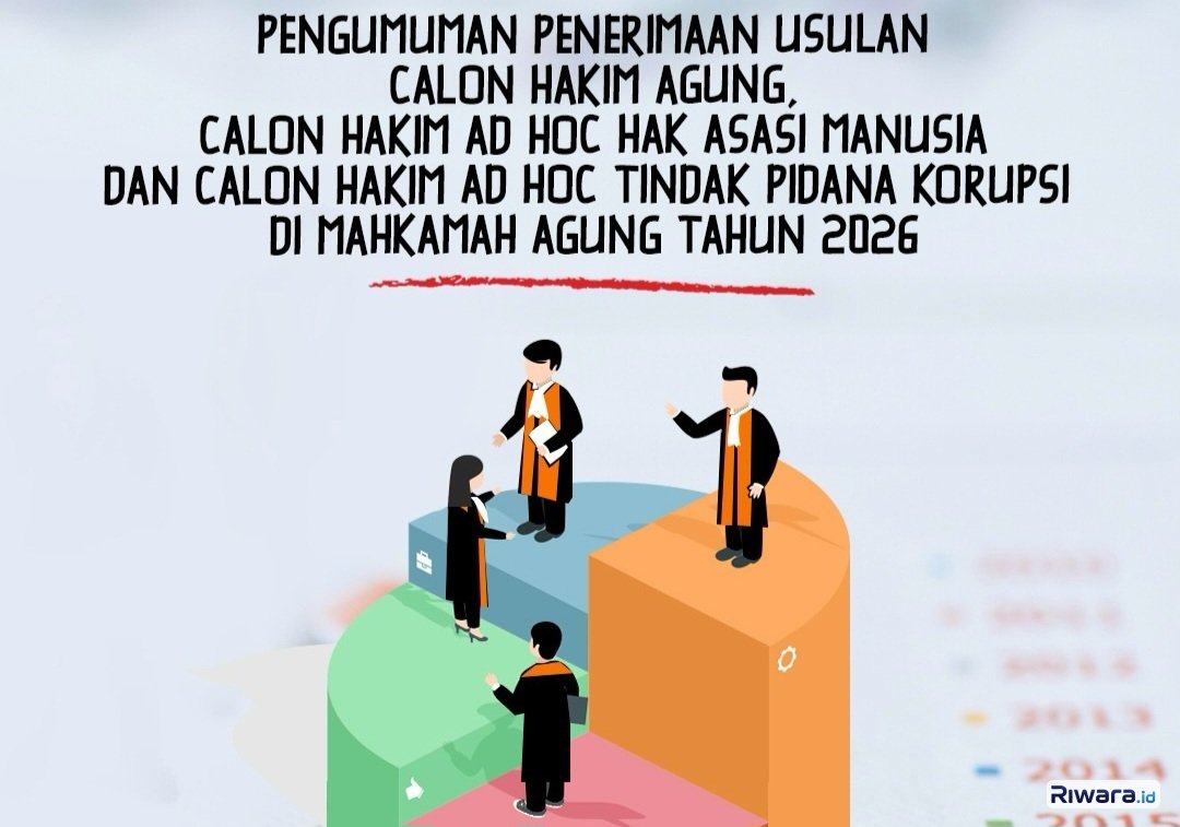 Komisi Yudisial Buka Seleksi Hakim Agung dan Hakim Ad Hoc 2026