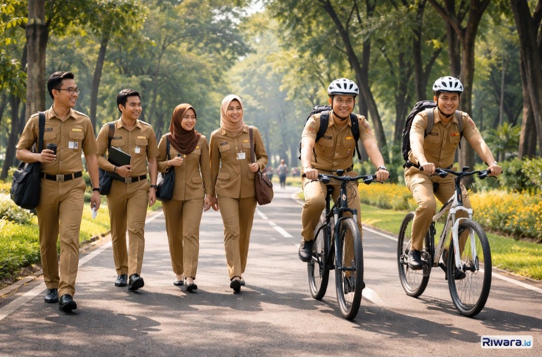 Ilustrasi - ASN Pemprov Jateng Diimbau Jalan Kaki atau Naik Sepeda ke Kantor untuk Efisiensi