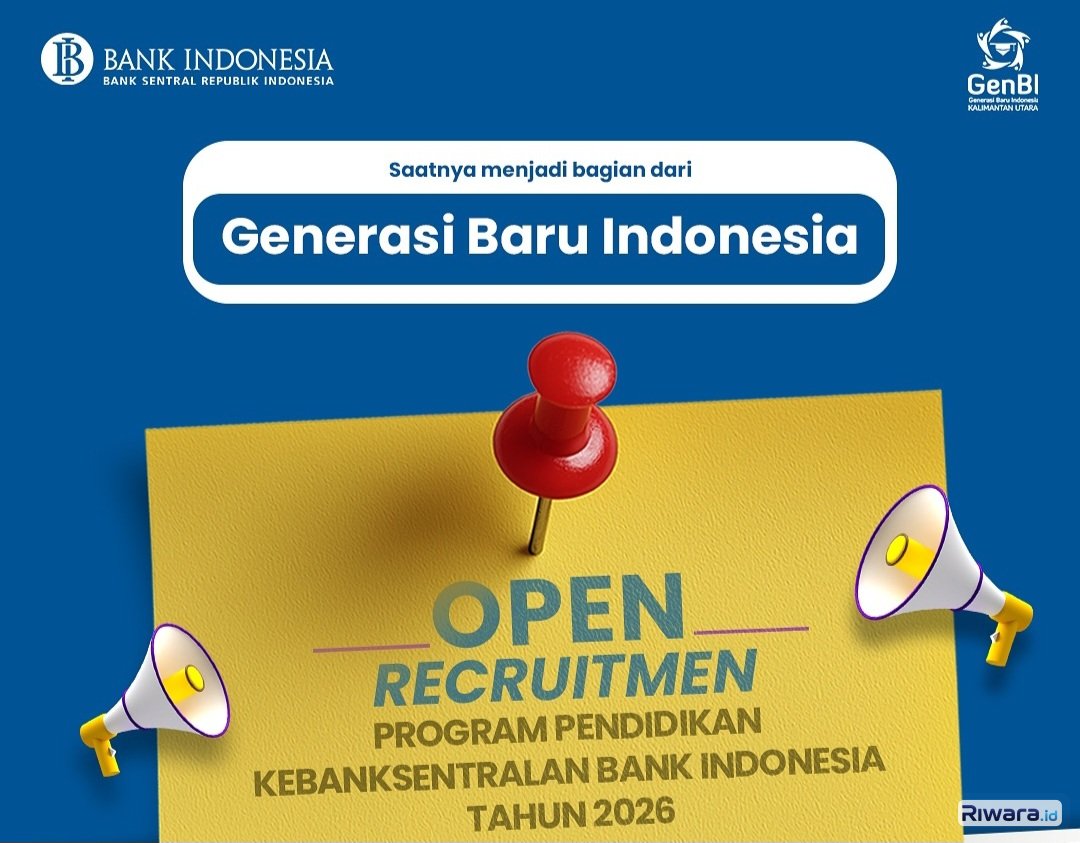 Bank Indonesia Membuka Rekrutmen Program Pendidikan Kebanksentralan Tahun 2026