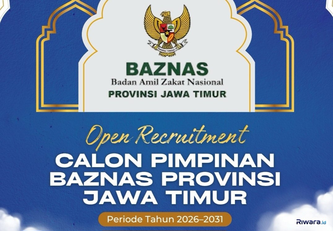 Dibuka Seleksi Calon Pimpinan BAZNAS Provinsi Jawa Timur Periode 2026-2031