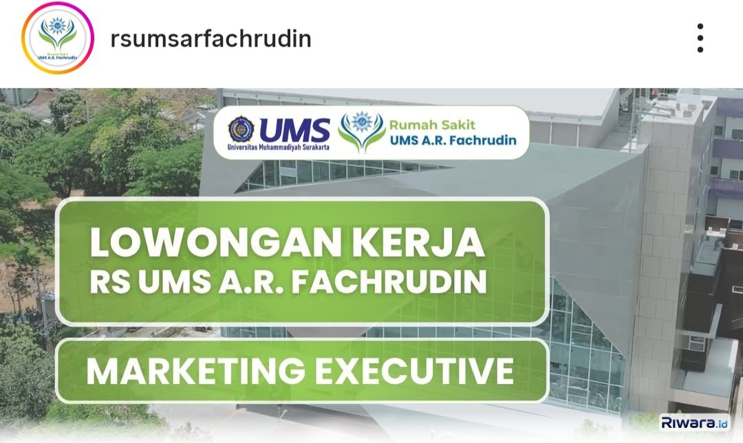 Lowongan Kerja di RS UMS A.R. Fachrudin Surakarta Tahun 2026