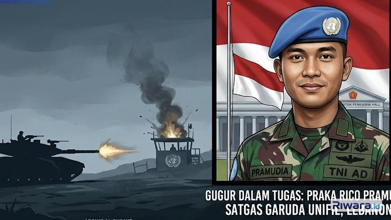 Gugur Usai Sebulan Kritis, Praka Rico Pramudia Korban Serangan Tank Merkava Israel di Lebanon