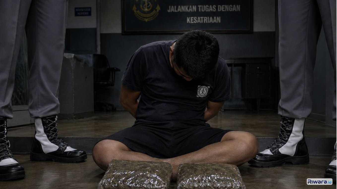 Gagalkan Penyelundupan Ganja di Pelabuhan Jayapura, TNI AL Ringkus Dua Penumpang KM Gunung Dempo