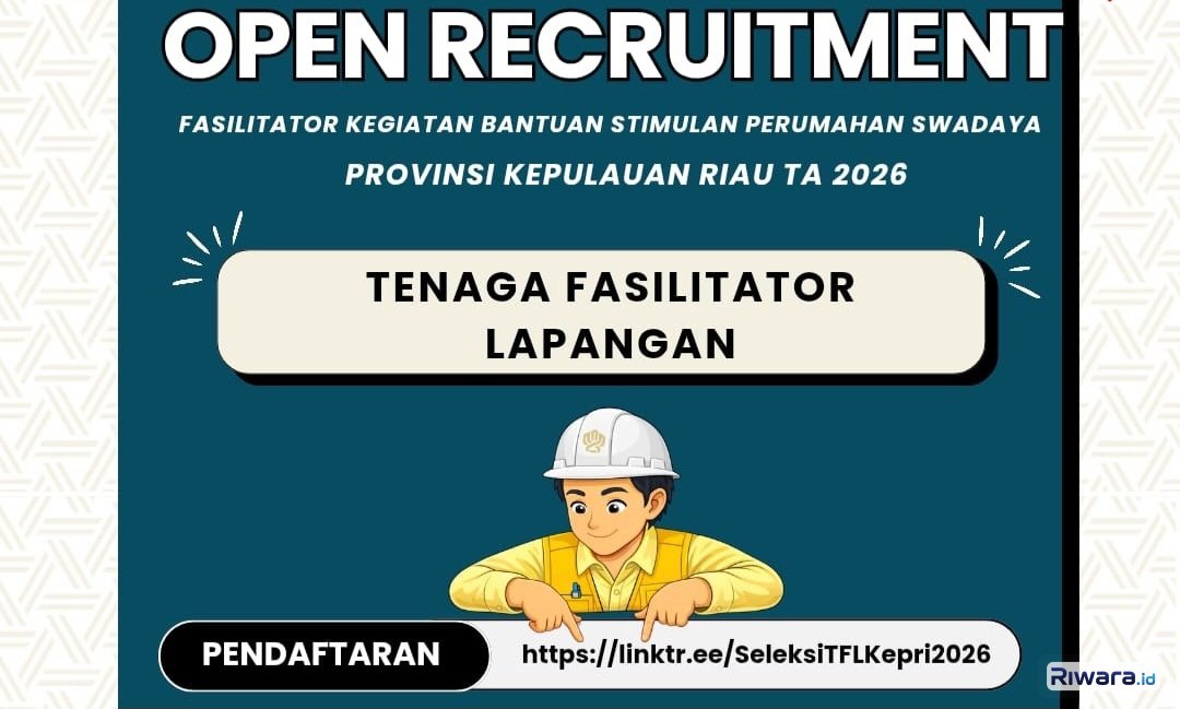 Dibuka! Lowongan TFL BSPS Tahun 2026 di Kepulauan Riau, Pendidikan Minimal SMK, Ini Persyaratannya