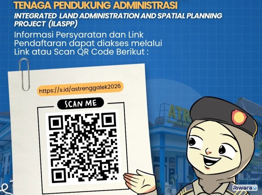 Dibuka! Lowongan Tenaga Administrasi Pendukung di Kantor Pertanahan Trenggalek Tahun 2026, Pendaftaran hanya Dibuka 2 Hari