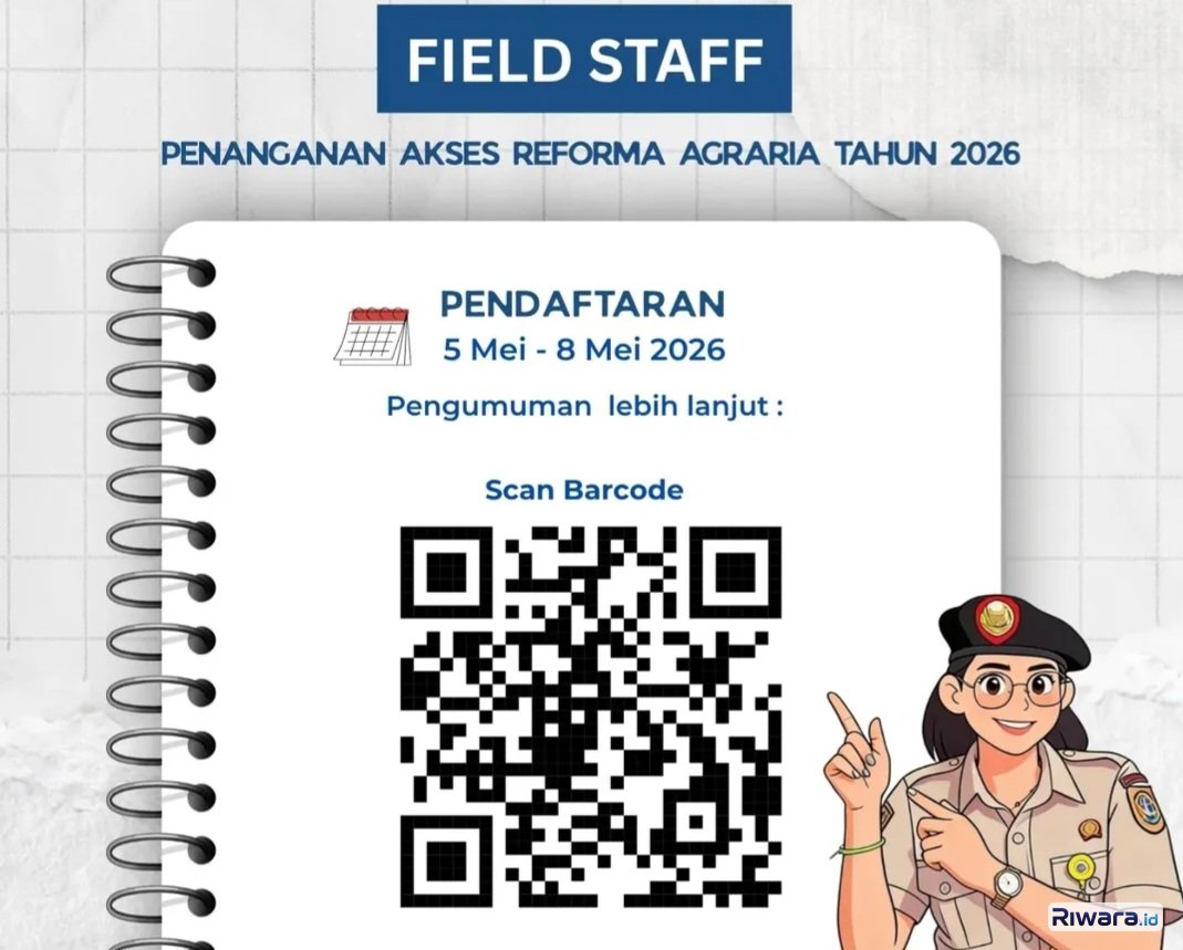 Dibuka! Lowongan Field Staff di Kantor Pertanahan Kabupaten Gianyar Tahun 2026, Usia Minimal 22 Tahun, Pendidikan D3
