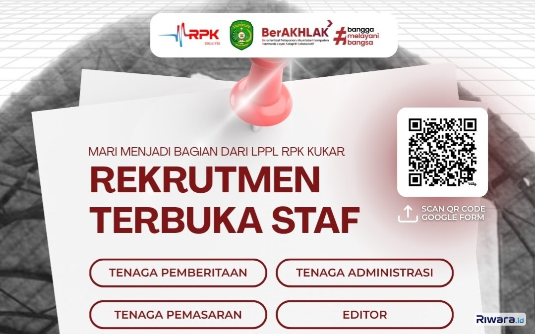 Radio Pemerintah Kutai Kartanegara Buka Lowongan untuk 4 Formasi, Pendidikan Minimal SMA, Ini Persyaratannya