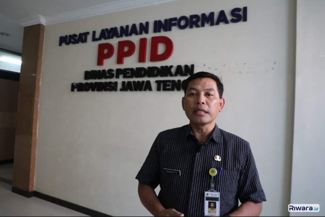 Pelaksana Tugas Sekretaris Dinas Pendidikan Jawa Tengah Sunarto