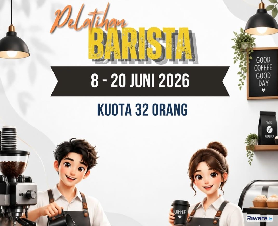Ingin Buka Usaha Coffee Shop? Ikuti Pelatihan Gratis Barista di BLK Jasa dan Pariwisata Provinsi Jateng, Kuota 32 Orang