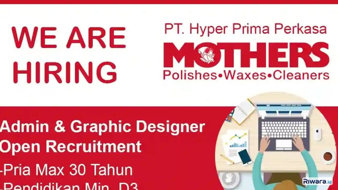 Usia 30 Tahun Bisa Daftar! Lowongan Kerja Admin & Graphic Designer PT Hyper Prima Perkasa Jakarta