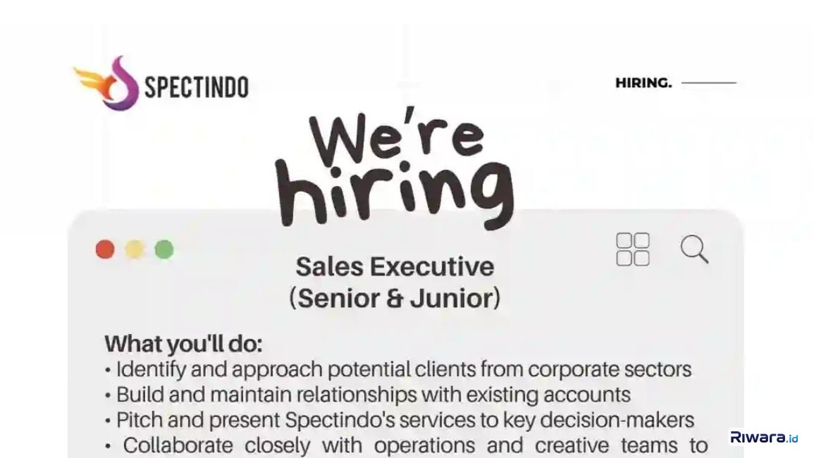Lowongan Sales Eksekutif Untuk Level Junior dan Senior, Cek Kualifikasinya