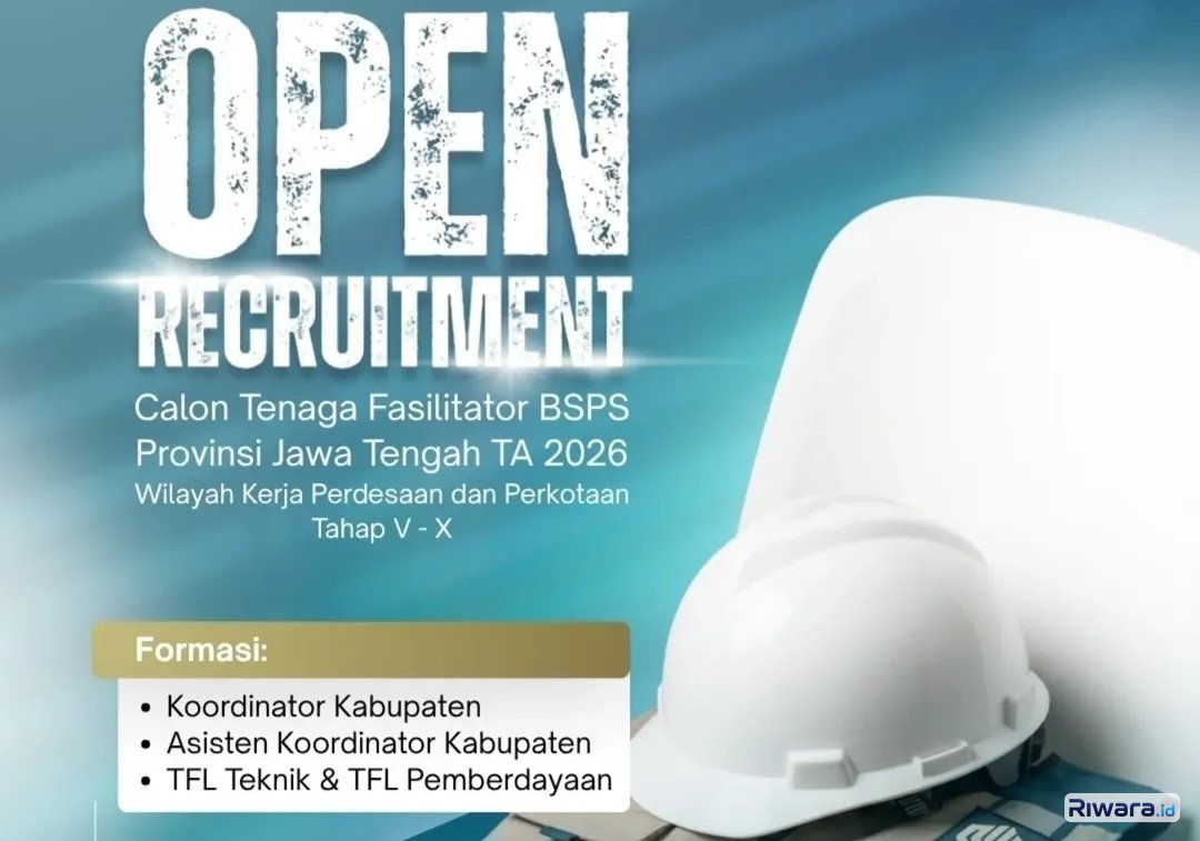 Dibutuhkan! 343 Tenaga Fasilitator BSPS di Provinsi Jawa Tengah Tahun 2026 untuk Tahap V-X, Pendaftaran hingga 11 Juni