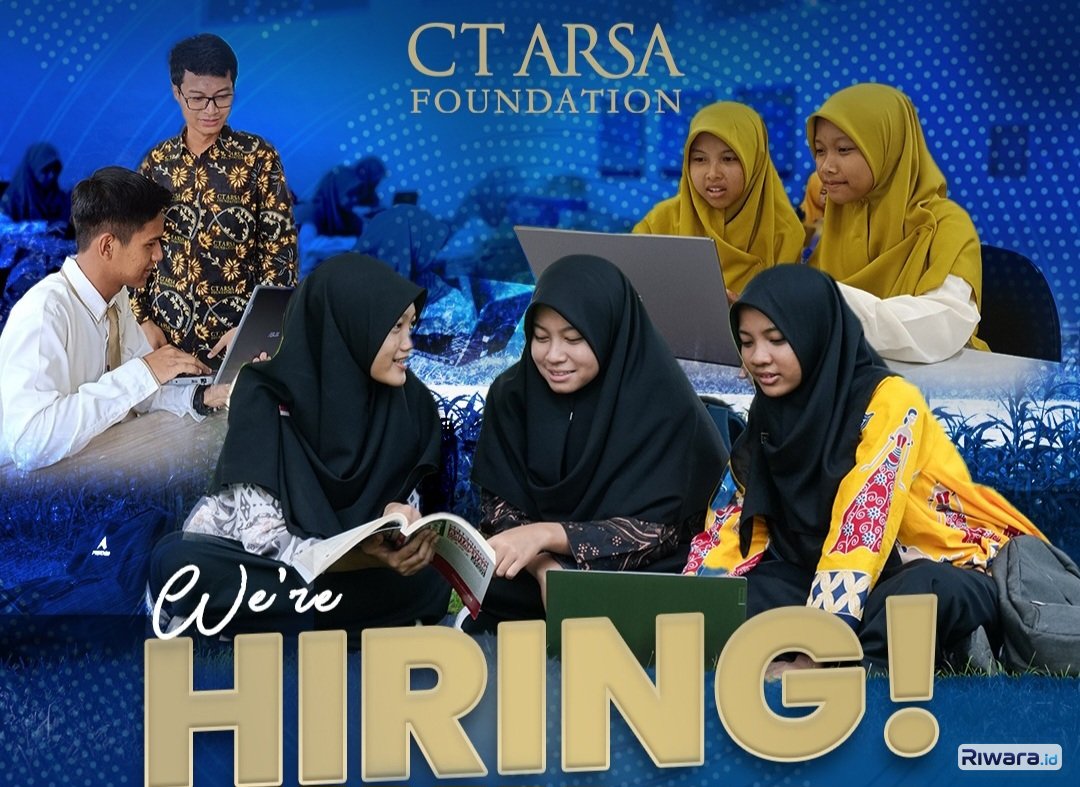 CT ARSA Foundation Buka Rekrutmen Guru Kimia dan Admin Support, Lamaran Dibuka hingga 30 Juni 2026, Ini Persyaratannya