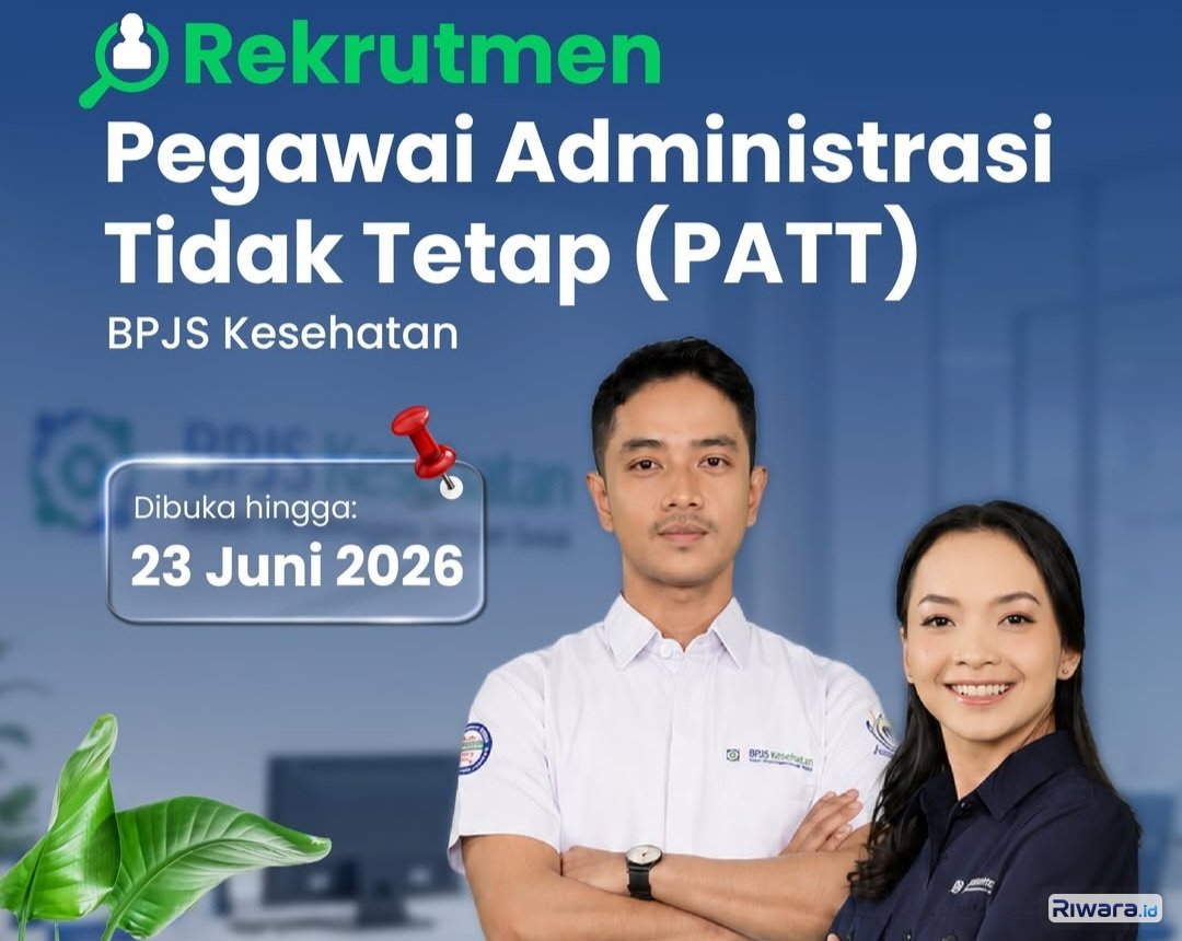 BPJS Kesehatan Buka Lowongan Pegawai Administrasi Tidak Tetap, Pendidikan Minimal D3, Ini Kualifikasinya