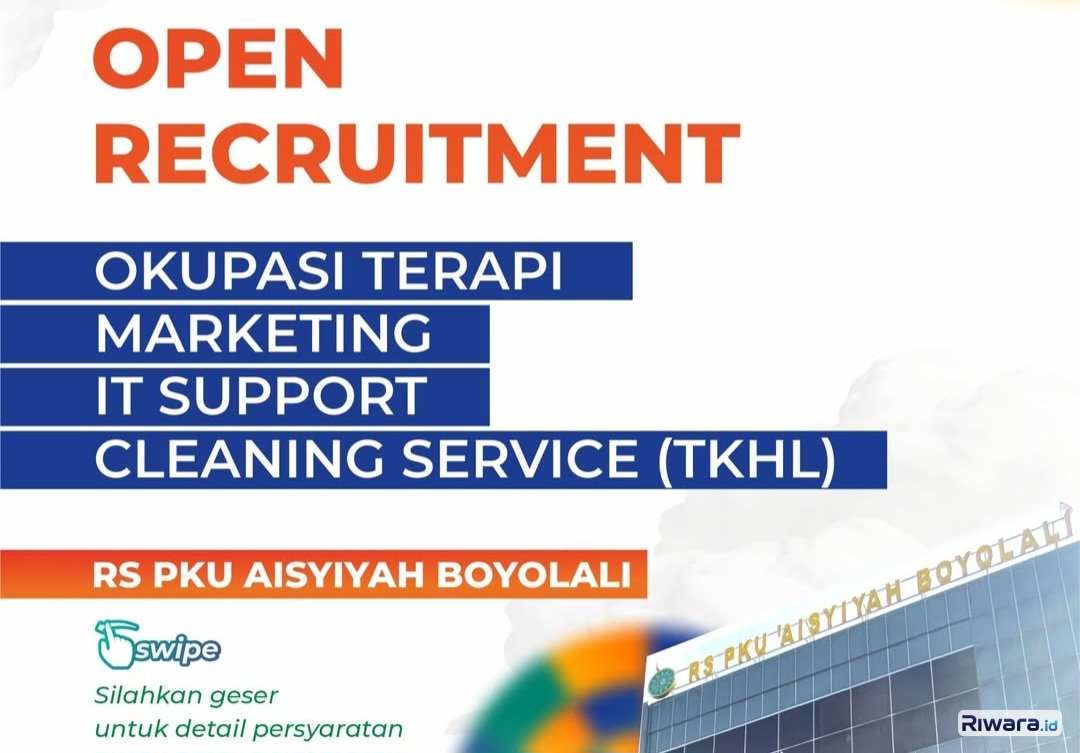RS PKU Aisyiyah Boyolali Buka Lowongan untuk 4 Posisi Jabatan