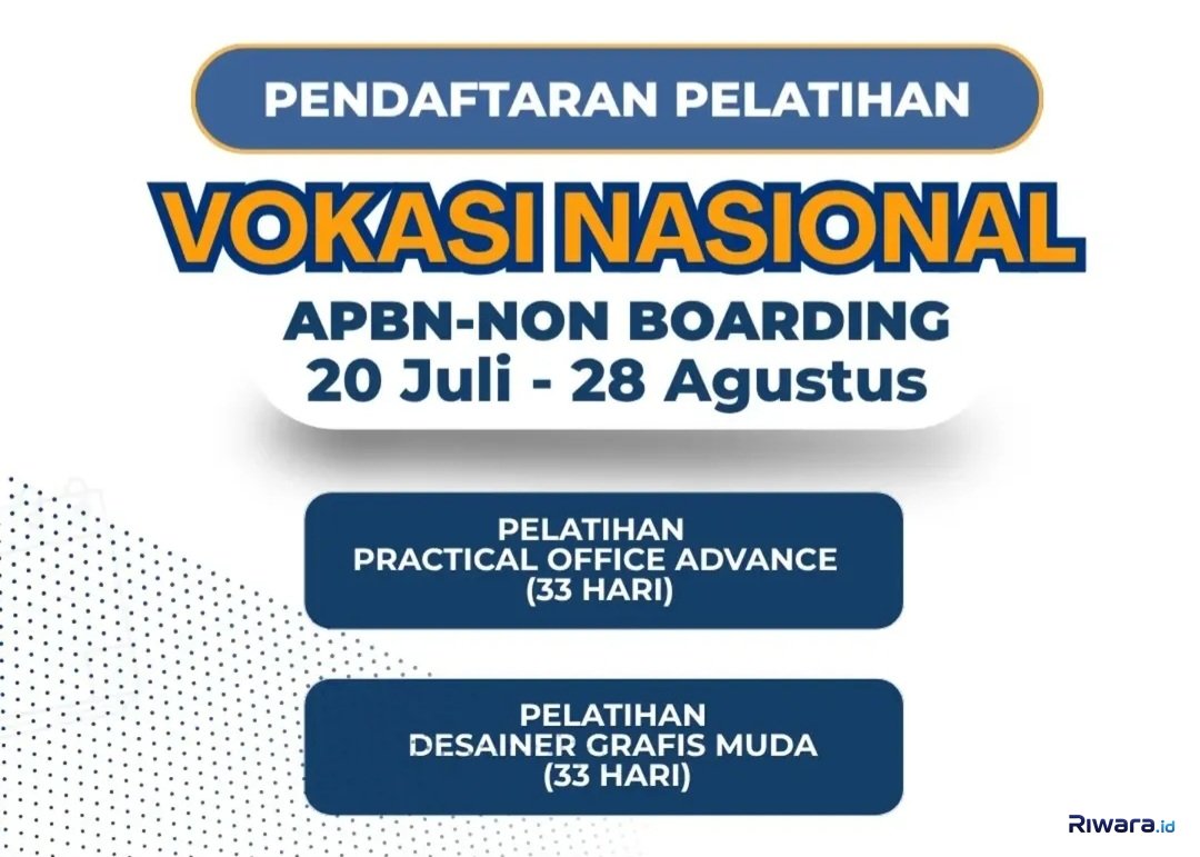 BPP Jawa Tengah Buka Pelatihan Vokasi Nasional Tahun 2026, Dapat Fasilitas Uang Harian, Pendaftaran hingga 9 Juli, Ini Syaratnya