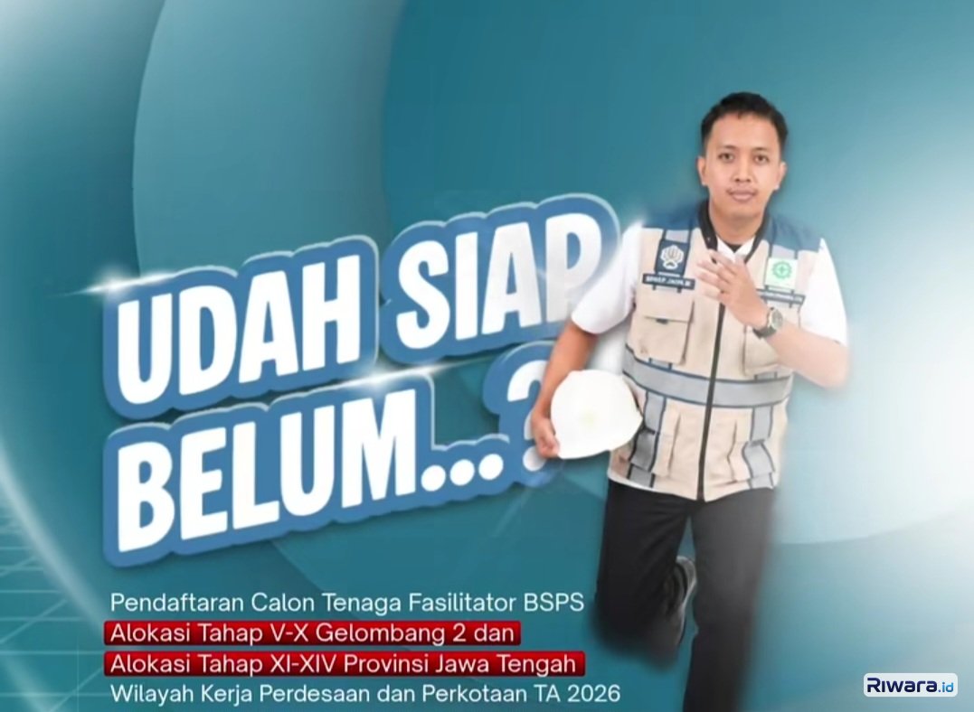 Dibuka! Lowongan 191 Tenaga Fasilitator BSPS di Provinsi Jateng Tahun 2026, Ini Dia 4 Formasi Jabatan yang Dibuka