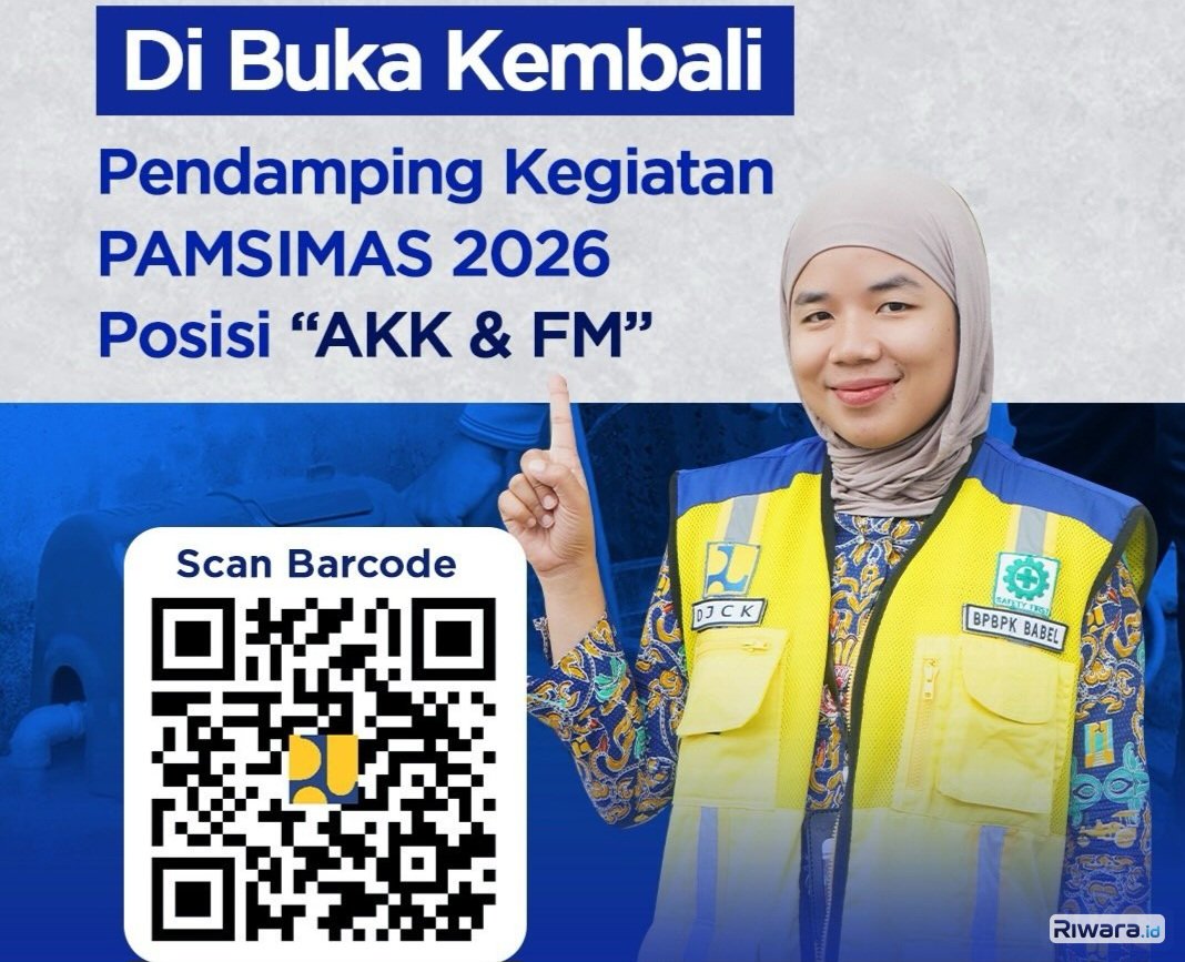 Dibuka! Lowongan Tenaga Pendamping PAMSIMAS 2026 di Bangka Belitung, Ada 2 Jabatan yang Dibuka, Pendaftaran Ditutup 2 Hari Lagi