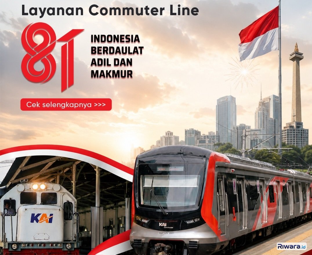 Rayakan HUT RI, Naik Commuter Line Tanggal 17 Agustus 2026 Cuma bayar Rp8, Ini Cara Mendapatkan Promonya