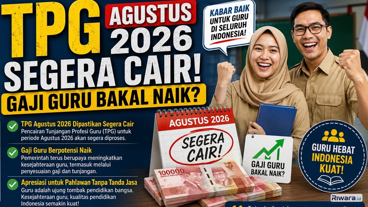 Kabar Gembira, TPG Agustus 2026 Segera Cair! Cek Status Validasi SKTP dan Isu Kenaikan Gaji Guru