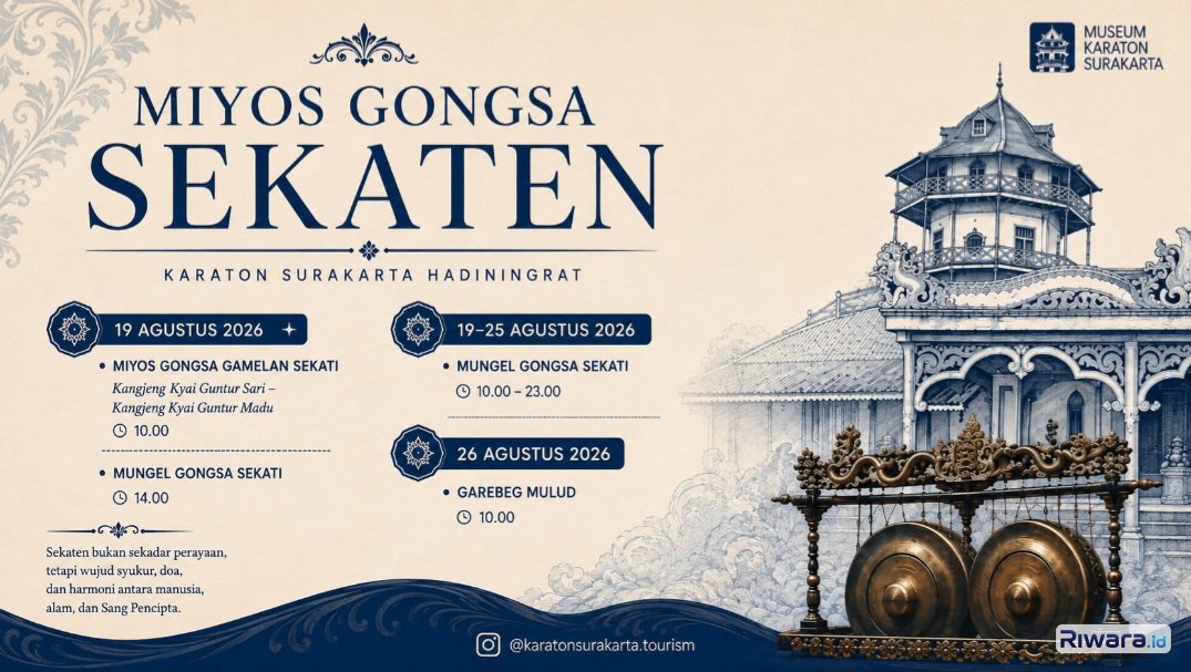 Gamelan Sekaten Ditabuh, Tanda Dimulainya Perayaan Tradisi Sekaten 2026 di Karaton Surakarta Hadiningrat