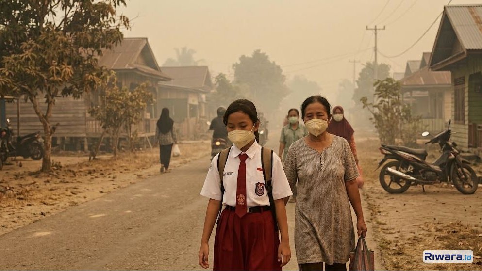 3 Juta Warga Terancam ISPA Akibat Karhutla, Kemenkes Minta Pakai Masker dan Batasi Keluar Rumah