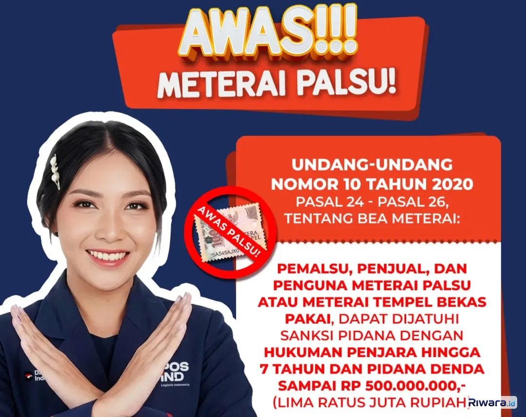 Polda Metro Jaya dan DJP Tangkap Sindikat Pembuat Meterai Palsu, Omset Capai Rp40 Miliar