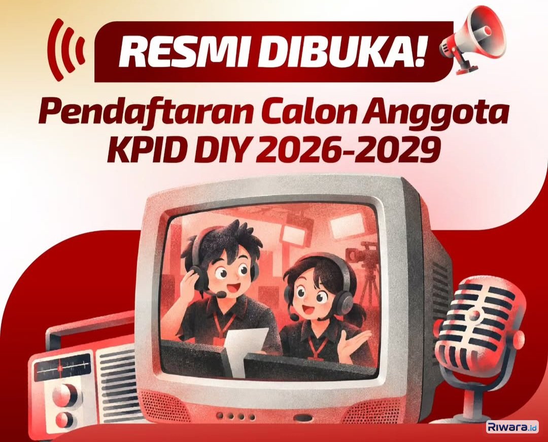 Dibuka! Pendaftaran Calon Anggota KPID DIY Periode 2026-2029, Ini Persyaratan dan Jadwal Tahapannya
