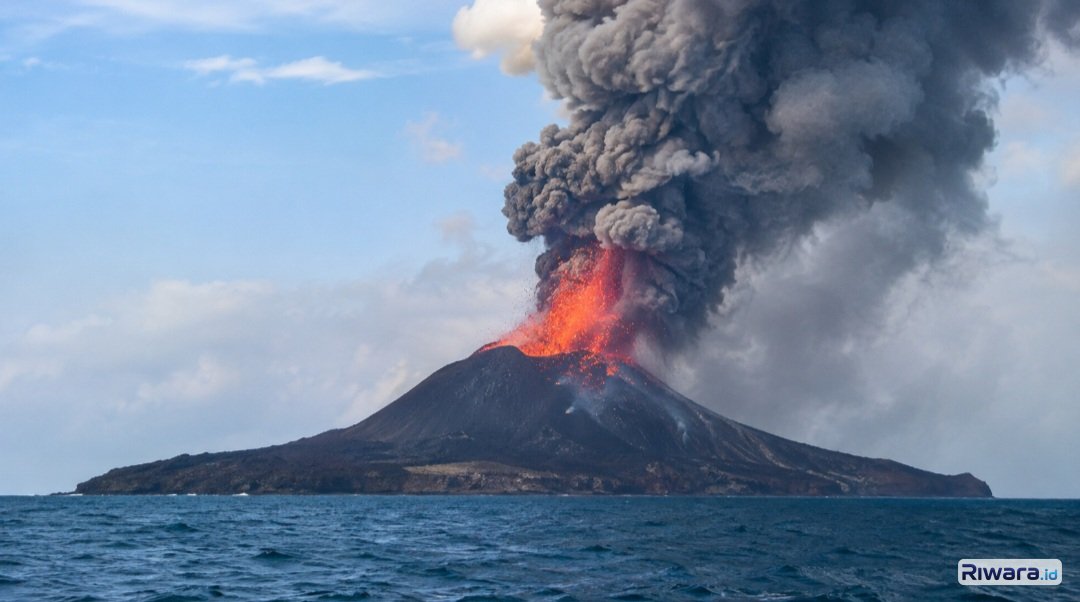 Erupsi Melandai, Status Gunung Anak Krakatau Turun Jadi Level Waspada