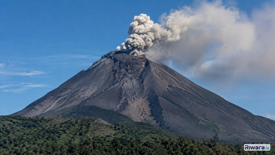 4 Gunung Api di Indonesia masih Dinyatakan Erupsi, Warga di Wilayah Ini Diimbau Waspada Sebaran Debu Vulkanik