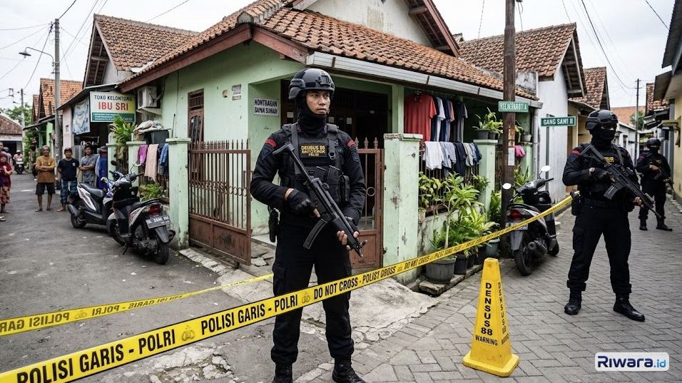 Densus 88 Bergerak di Solo dan Klaten, Empat Terduga Teroris Berhasil Ditangkap