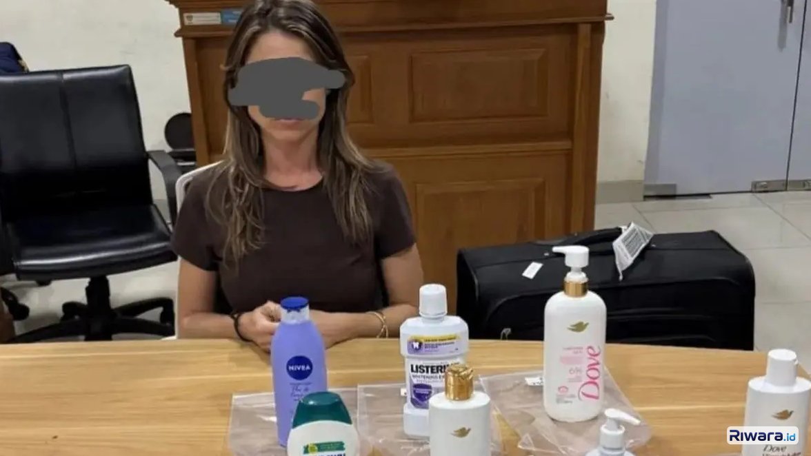 Ada-ada Saja! Wanita WN Brasil Selundupkan 3,6 Kg Kokain Cair Disamarkan dalam Botol Sampo, Tertangkap di Bali