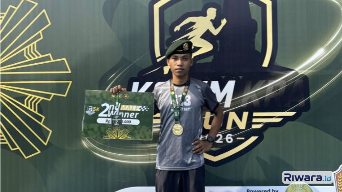 Prajurit Yonif 413 Bremoro Sabet Juara 2 Kodim Karanganyar Run 5K 2026, Catat Waktu 16 Menit