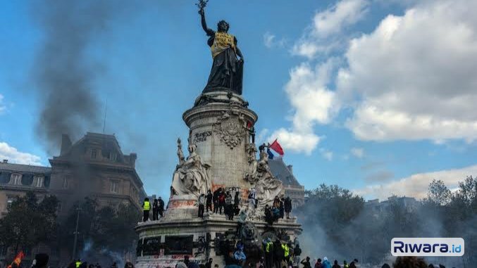 Ribuan Orang Ditangkap Pasca-Demo Ricuh di Paris, Begini Kondisinya Sekarang